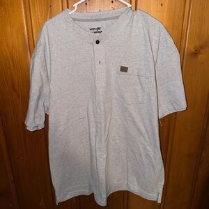 Wrangler Light Gray Short Sleeve Men's Tee